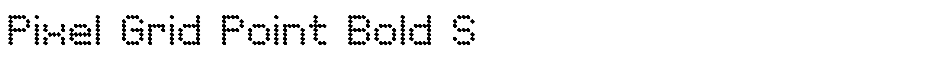Pixel Grid Point Bold S